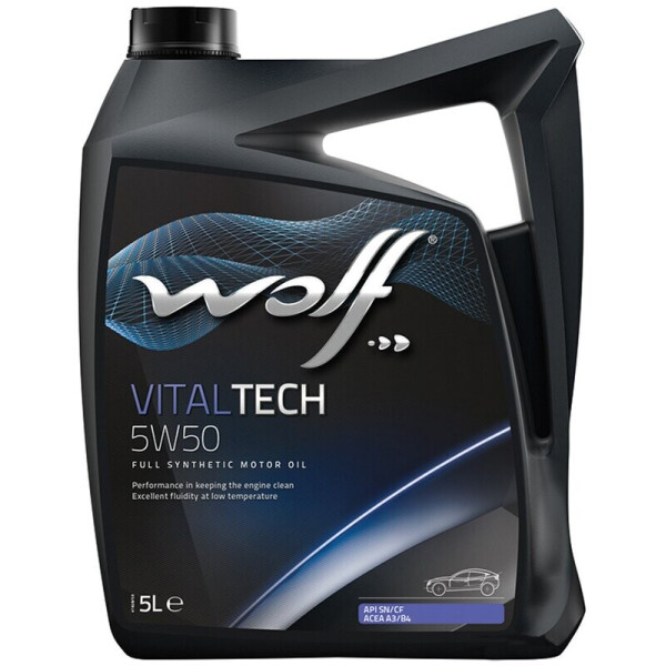 

Wolf Vitaltech 5W-50 моторное масло, 5 л
