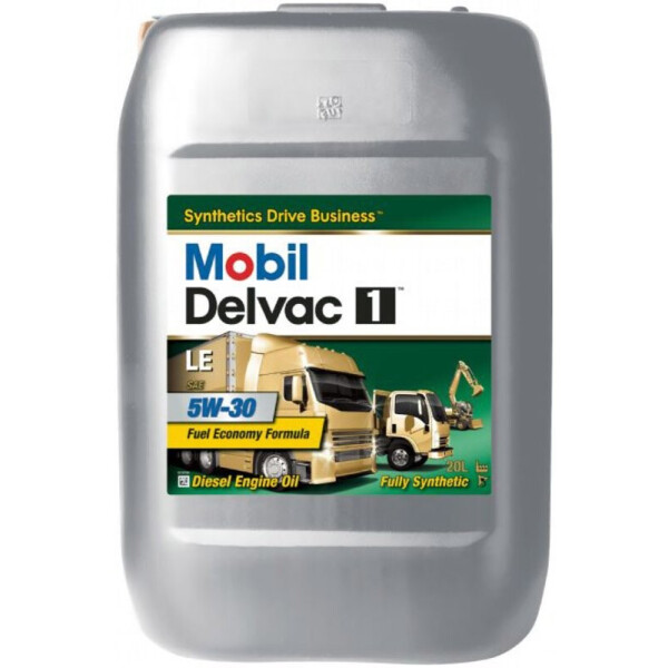 

Mobil Delvac 1 LE 5W-30 дизельное моторное масло, 20 л
