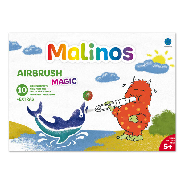 

Фломастеры-аэрографы волшебные MALINOS BLOpens Magic 10 (8+2+1) шт