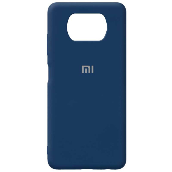 

Чехол Silicone Cover Full Protective (AA) для Xiaomi Poco X3 NFC Синий / Navy blue (156398)