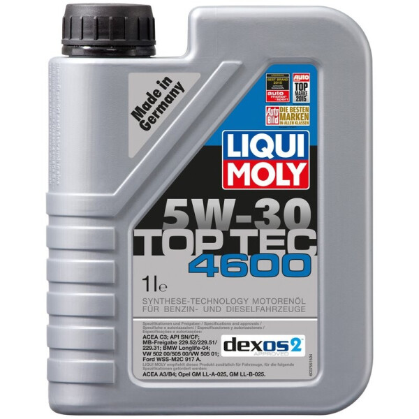 

Liqui Moly Top Tec 4600 5W-30 Моторное масло, 1 л