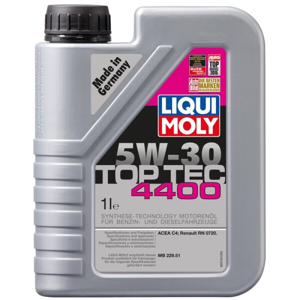 

Liqui Moly Top Tec 4400 5W-30 (ACEA C4) Моторное масло, 1 л