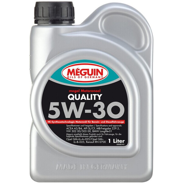 

Meguin Quality 5W-30 синтетическое моторное масло, 1 л