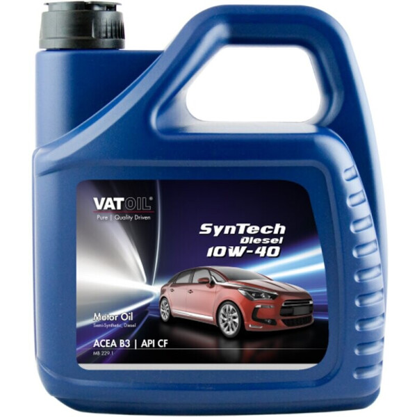 

VatOil SynTech Diesel 10W-40 моторное масло, 4 л