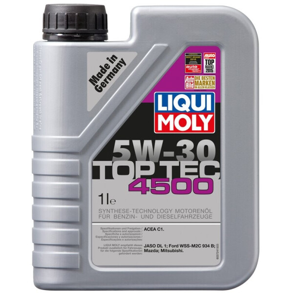 

Liqui Moly Top Tec 4500 5W-30 Моторное масло, 1 л