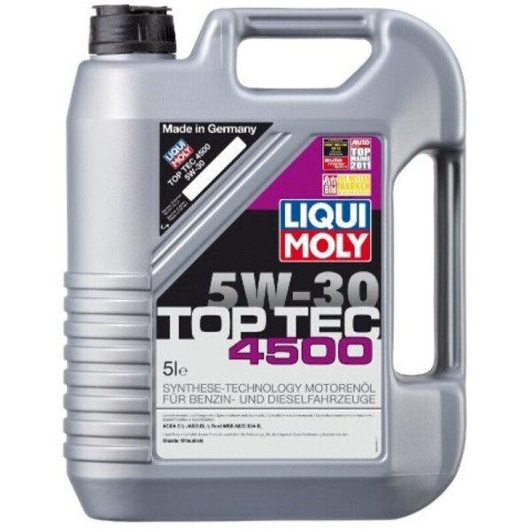 

Liqui Moly Top Tec 4500 5W-30 Моторное масло, 5 л
