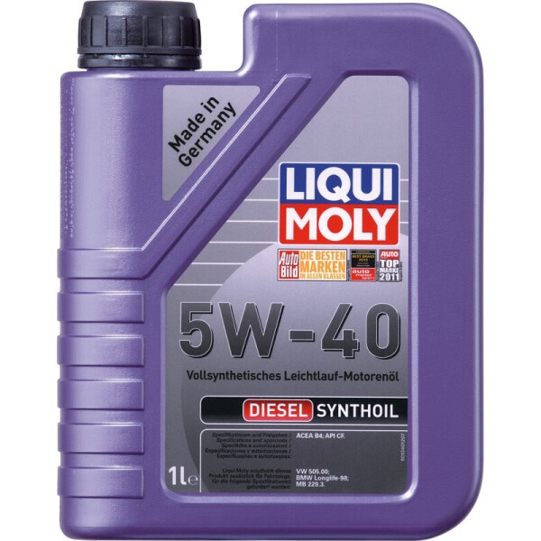 

Liqui Moly Diesel Synthoil 5W-40 Моторное масло, 1 л