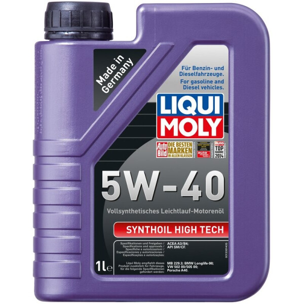 

Liqui Moly Synthoil High Tech 5W-40 Моторное масло, 1 л
