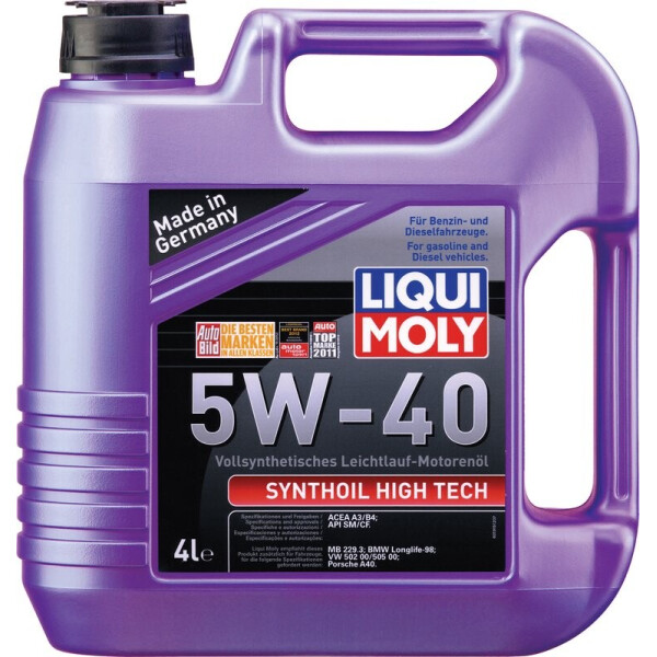 

Liqui Moly Synthoil High Tech 5W-40 Моторное масло, 4 л