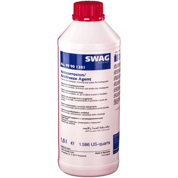 

Swag 99901381 Antifreeze Agent (G12) конц. антифриза красный, 1,5 л