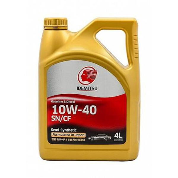 

Idemitsu 10W-40 SN/CF полусинтетическое моторное масло, 4 л
