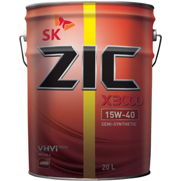 

ZIC X3000 15W-40 дизельное моторное масло, 20 л