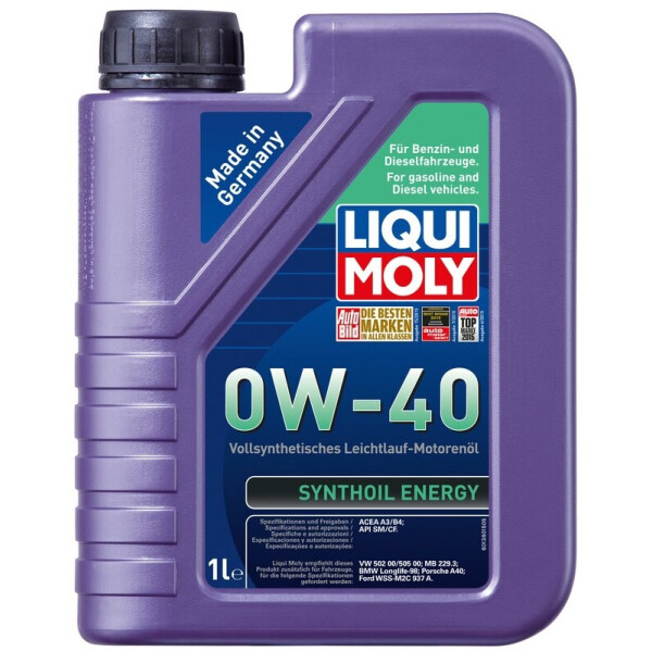 

Liqui Moly Synthoil Energy 0W-40 Моторное масло, 1 л