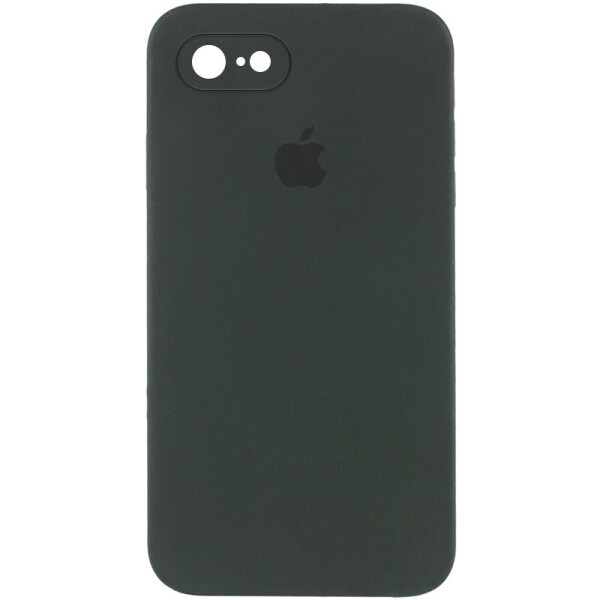 

Чехол Silicone Case Square Full Camera Protective (AA) для Apple iPhone 7 / 8 / SE (2020) (4.7'') Зеленый / Black Green (155306)