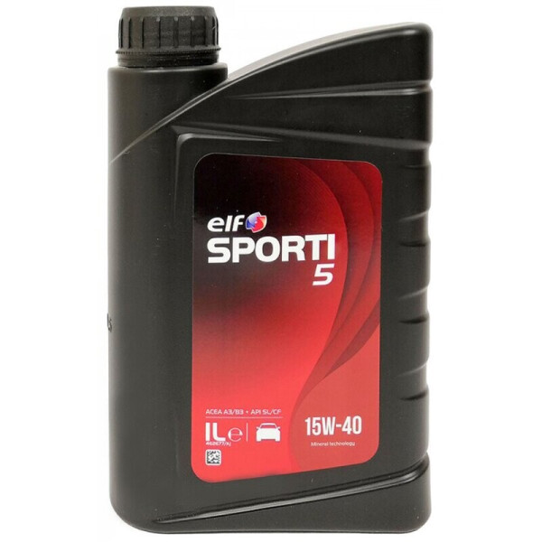 

ELF Sporti 5 15W-40 Моторное масло, 1 л
