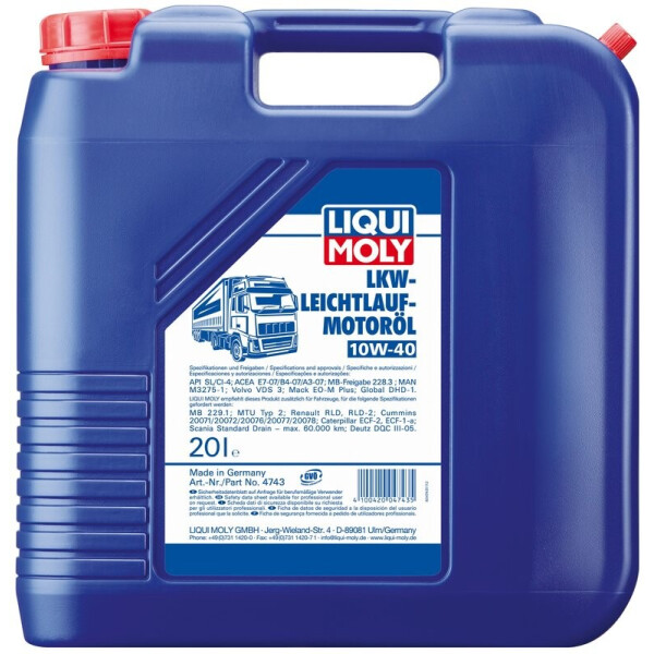 

Liqui Moly Diesel Leichtlauf 10W-40 Моторное масло, 20 л