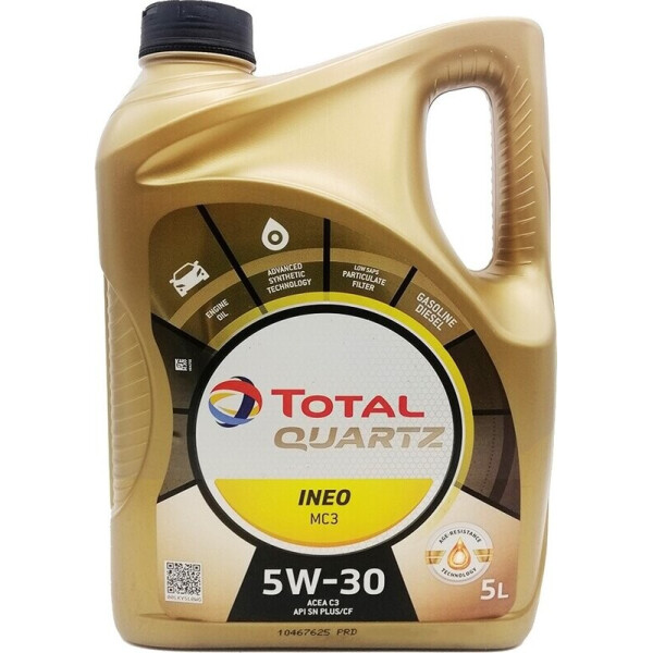 

Total Quartz Ineo MC3 5W-30 (ACEA C3) Моторное масло, 5 л