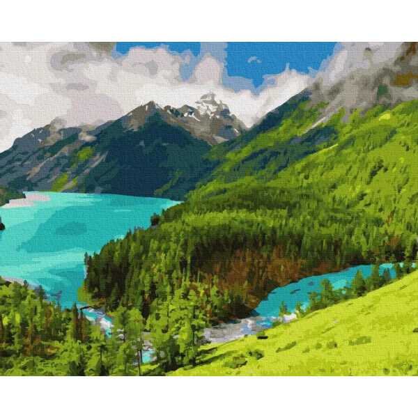 

Картина по номерам. Rainbow ArtУтро в горах GX36148-RA
