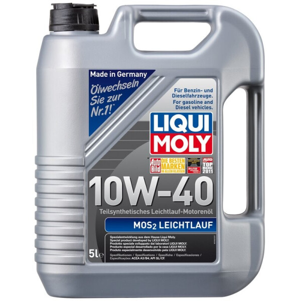 

Liqui Moly MoS2 Leichtlauf 10W-40 Моторное масло с молибденом, 5 л