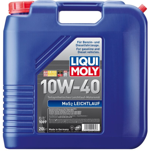 

Liqui Moly MoS2 Leichtlauf 10W-40 Моторное масло с молибденом, 20 л