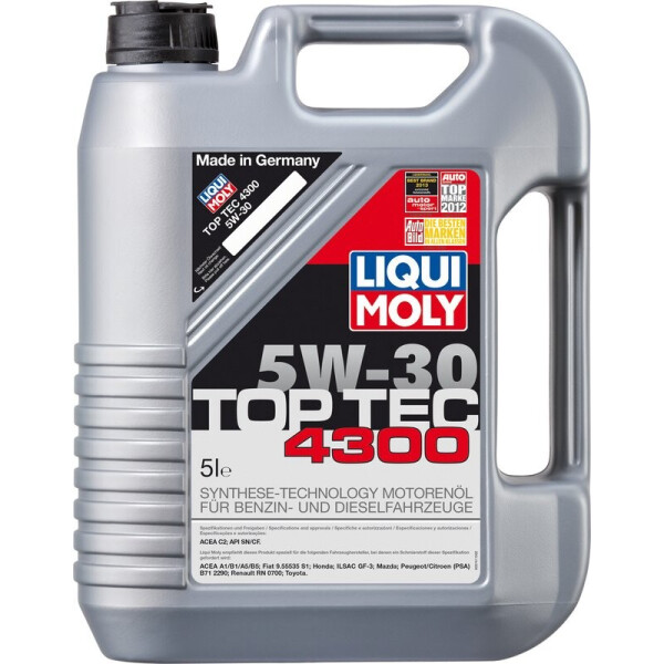 

Liqui Moly Top Tec 4300 5W-30 Моторное масло, 5 л