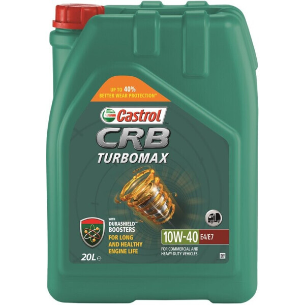 

Castrol CRB Turbomax 10W-40 E4/E7 дизельное моторное масло, 20 л