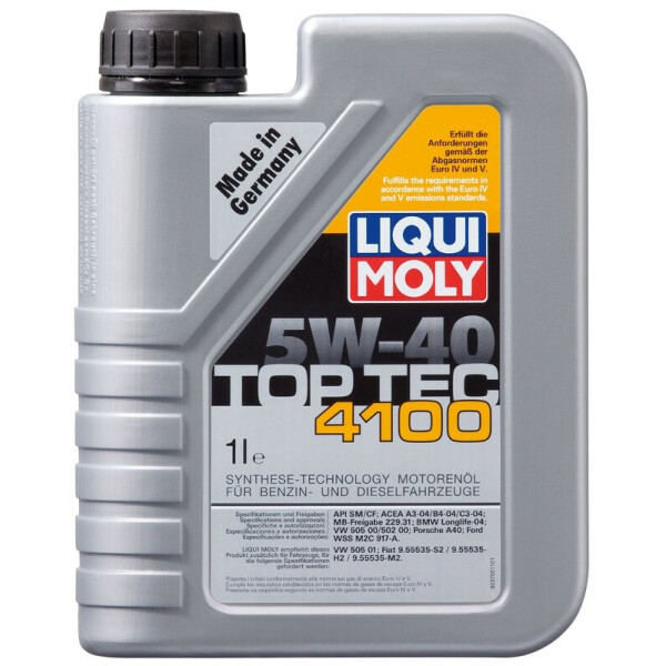 

Liqui Moly Top Tec 4100 5W-40 Моторное масло, 1 л
