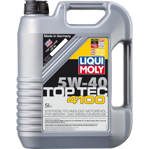 

Liqui Moly Top Tec 4100 5W-40 Моторное масло, 5 л