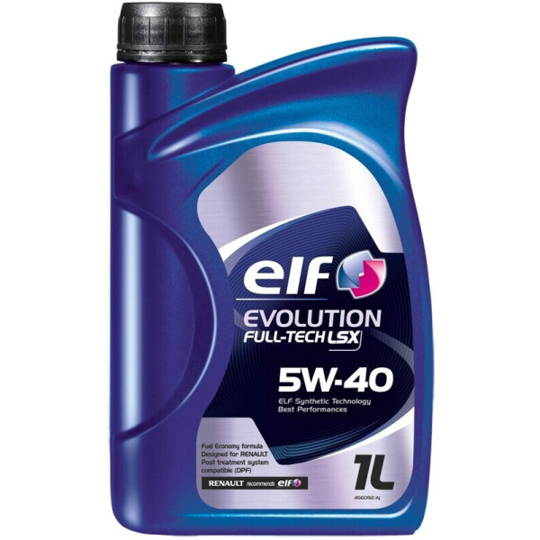 

ELF Evolution Full-Tech LSX 5W-40 Моторное масло, 1 л