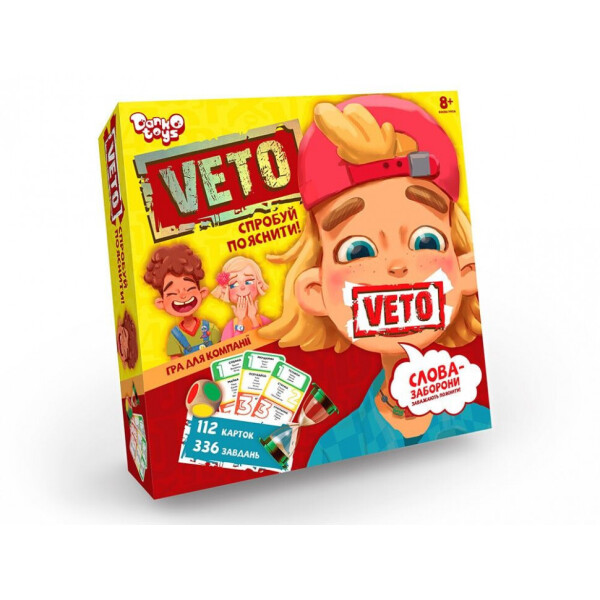 

Настольная развлекательная играVETO мини рус VETO-01-01
