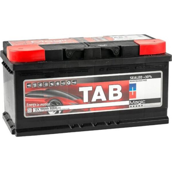 

TAB Magic 100 Ah 900 A аккумулятор (-+, R) низкий