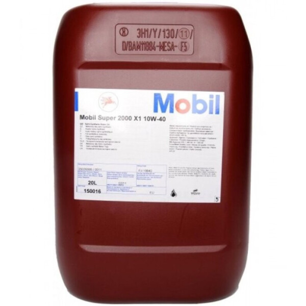

Mobil Super 2000 X1 10W-40 полусинтетическое моторное масло, 20 л