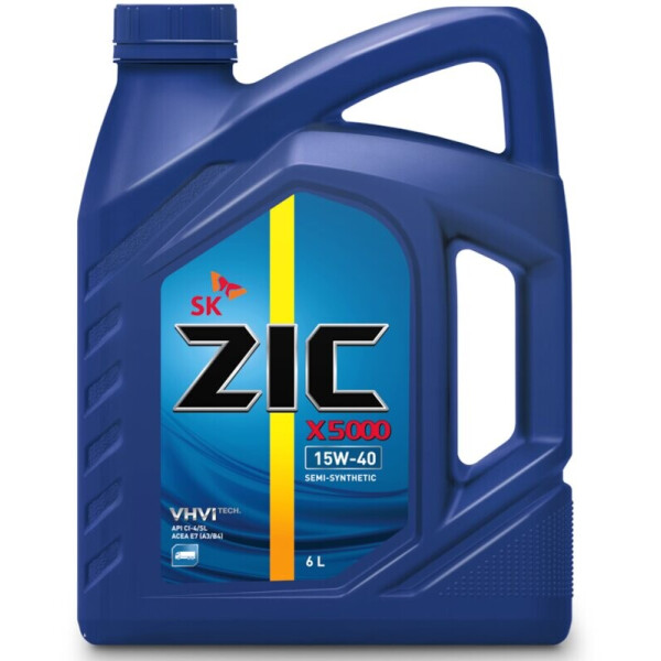 

ZIC X5000 15W-40 дизельное моторное масло, 6 л