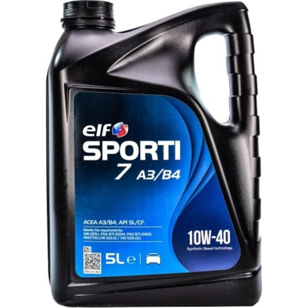 

ELF Sporti 7 10W-40 Моторное масло, 5 л