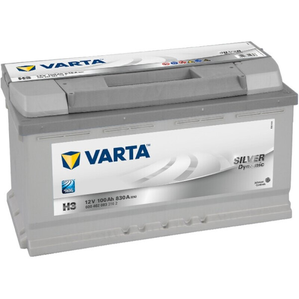 

Varta Silver Dynamic H3 100 A-h 830 A аккумулятор (-+, R)