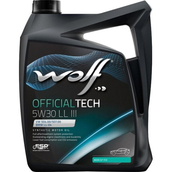 

Wolf Officialtech 5W-30 LL III моторное масло, 4 л