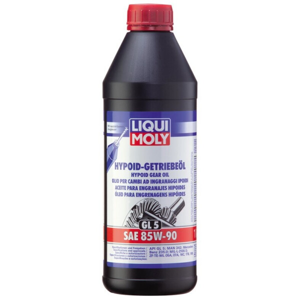 

Трансмиссионное масло Liqui Moly Hypoid-Getriebeoil 85W-90 GL-5 для мостов, 1 л