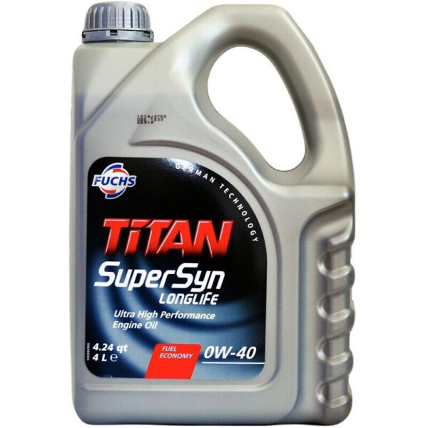 

Fuchs Titan SuperSyn Long Life 0W-40 синтетическое моторное масло, 4 л