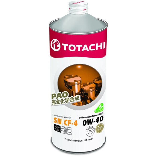 

Totachi Ultima Ecodrive 0W-40 (PAO) моторное масло, 1 л