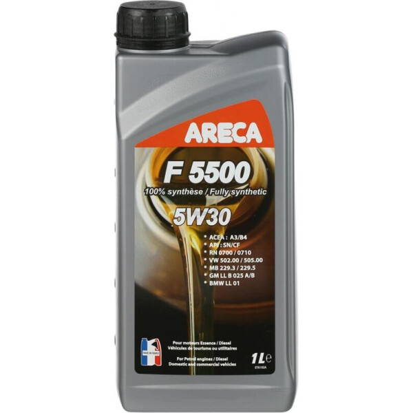 

Areca F5500 5W-30 синтетическое моторное масло, 1 л