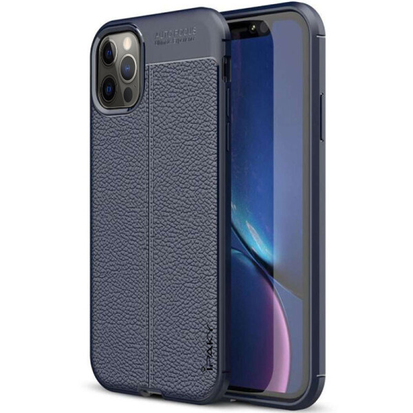 

TPU чехол iPaky Litchi Series для Apple iPhone 12 Pro Max (6.7'') Синий (145029)