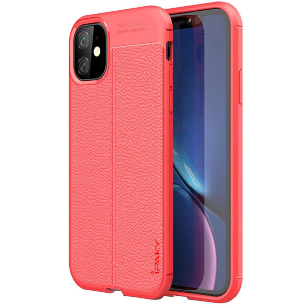 

TPU чехол iPaky Litchi Series для Apple iPhone 12 mini (5.4'') Красный (145020)
