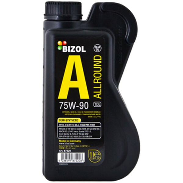 

Bizol Allround Gear Oil TDL 75W-90 GL-4/GL-5 Трансмиссионное масло, 1 л