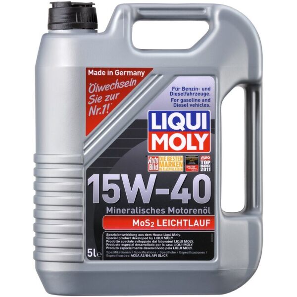 

Liqui Moly MoS2 Leichtlauf 15W-40 Моторное масло с молибденом, 5 л