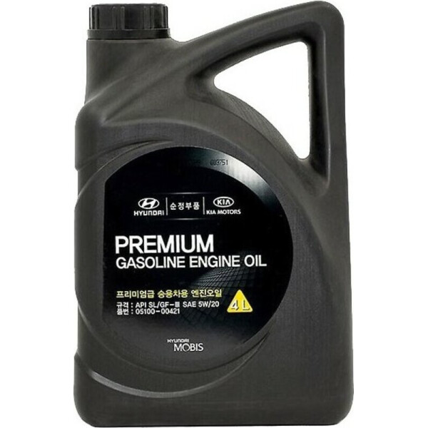 

Mobis Premium Gasoline (SAE 5W-20, API SL) синтетическое моторное масло, 4 л