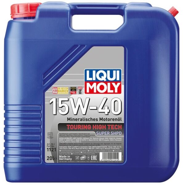 

Liqui Moly Touring High Tech Super SHPD 15W-40 Моторное масло, 20 л