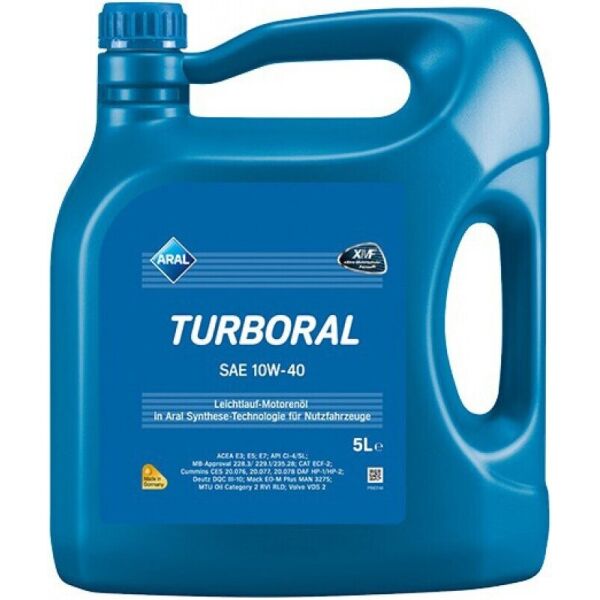 

Aral Turboral SAE 10W-40 полусинтетическое моторное масло, 5 л