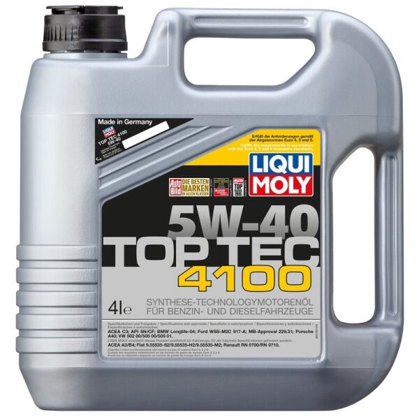 

Liqui Moly Top Tec 4100 5W-40 Моторное масло, 4 л