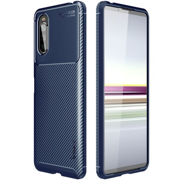 

TPU чехол iPaky Kaisy Series для Sony Xperia 10 II Синий (151990)