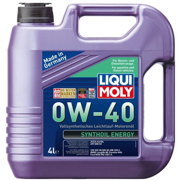 

Liqui Moly Synthoil Energy 0W-40 Моторное масло, 4 л
